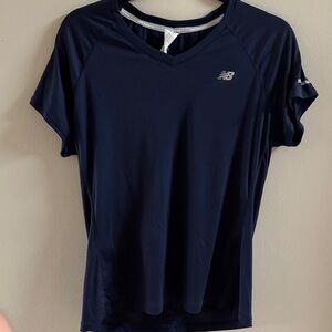 New Balance Women's Dark Blue Short Sleeve Tee